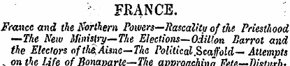 FRANCE. France and the Northern Powers—R...