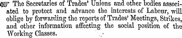 igr The Secretaries of Trades' Unions an...