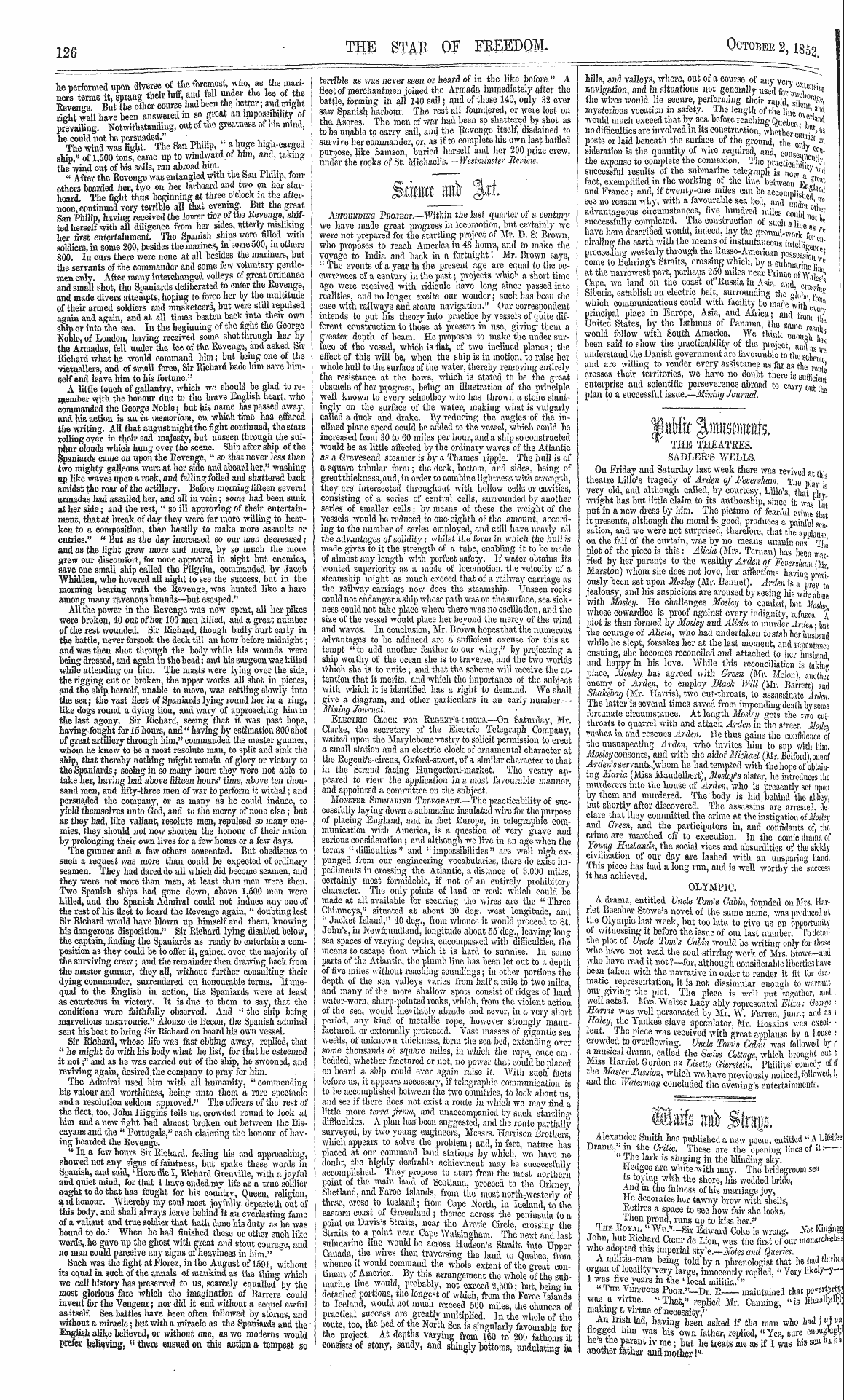 Northern Star (1837-1852): jS F Y, 2nd edition - Strata; Raft %Xt