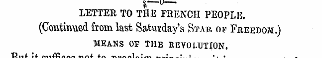 LETTER TO THE FRENCH PEOPLH. (Continued ...