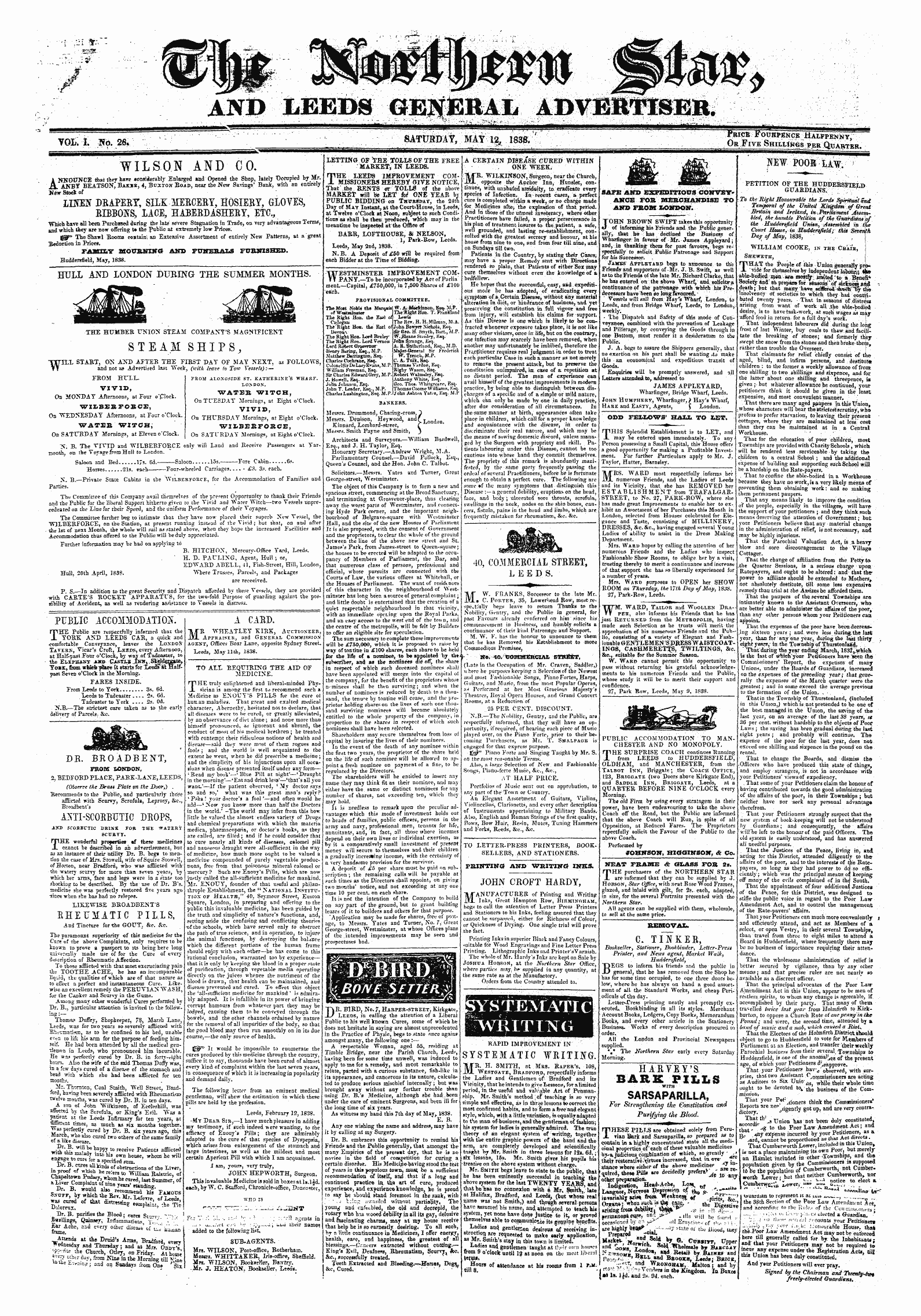 Northern Star (1837-1852): jS F Y, 3rd edition: 1