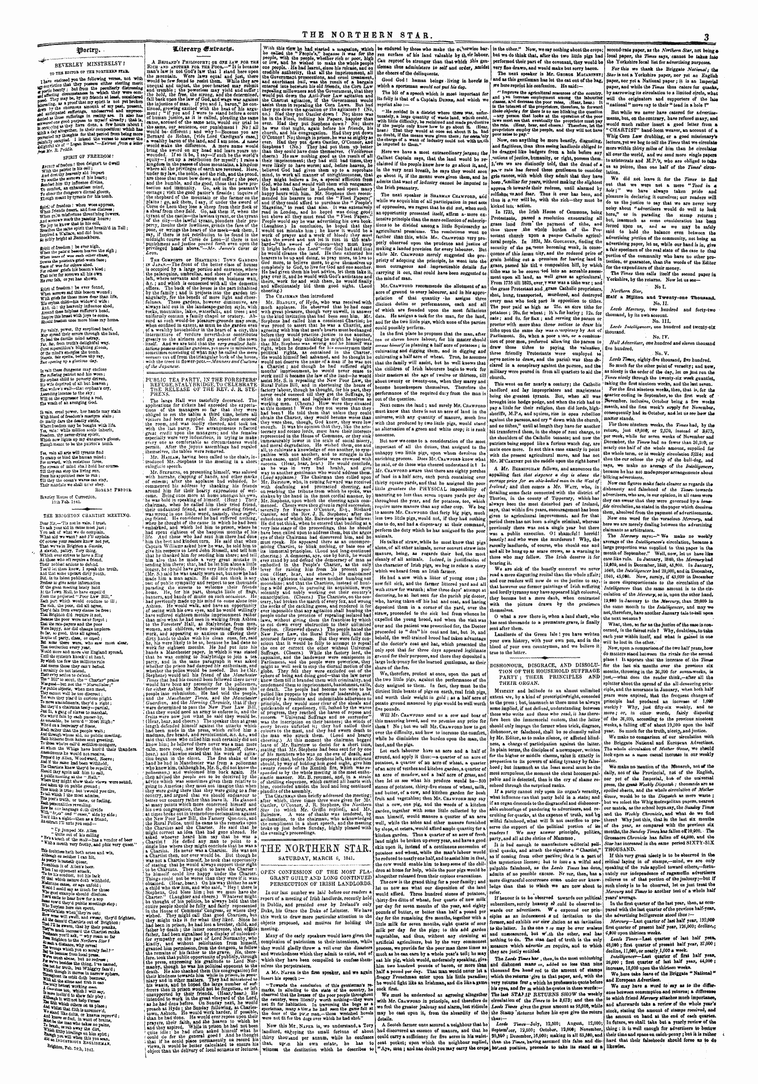 Northern Star (1837-1852): jS F Y, 3rd edition: 3
