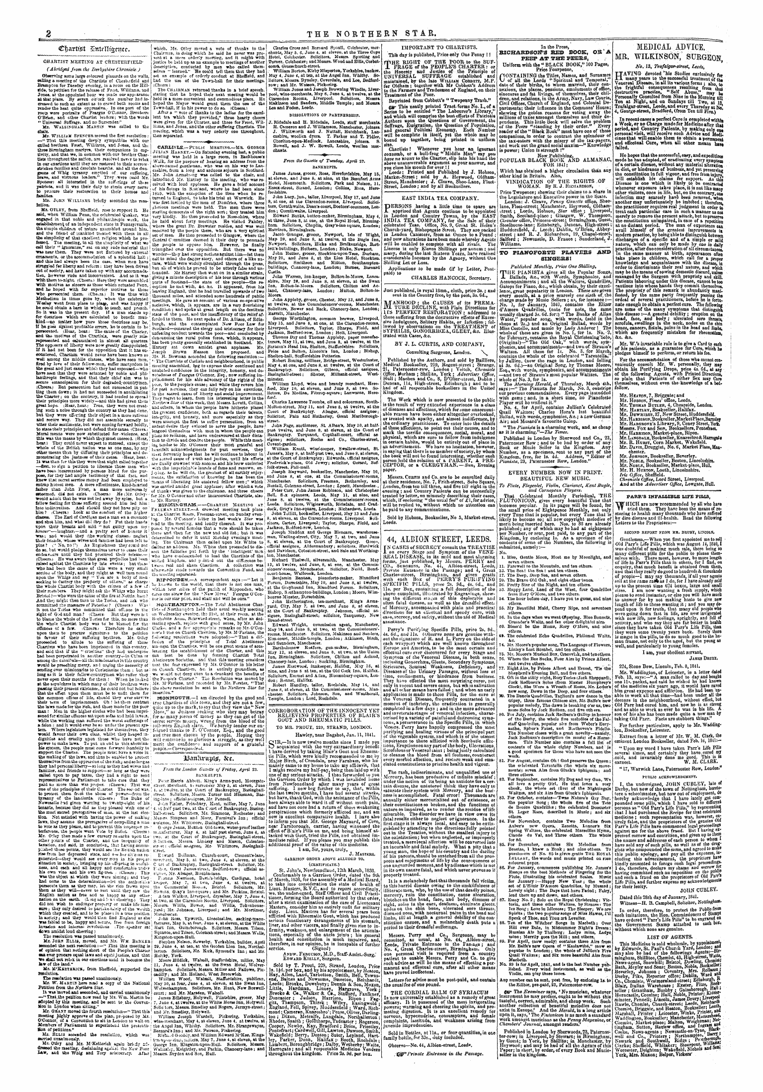 Northern Star (1837-1852): jS F Y, 3rd edition - 33ani\Riuij0, &C