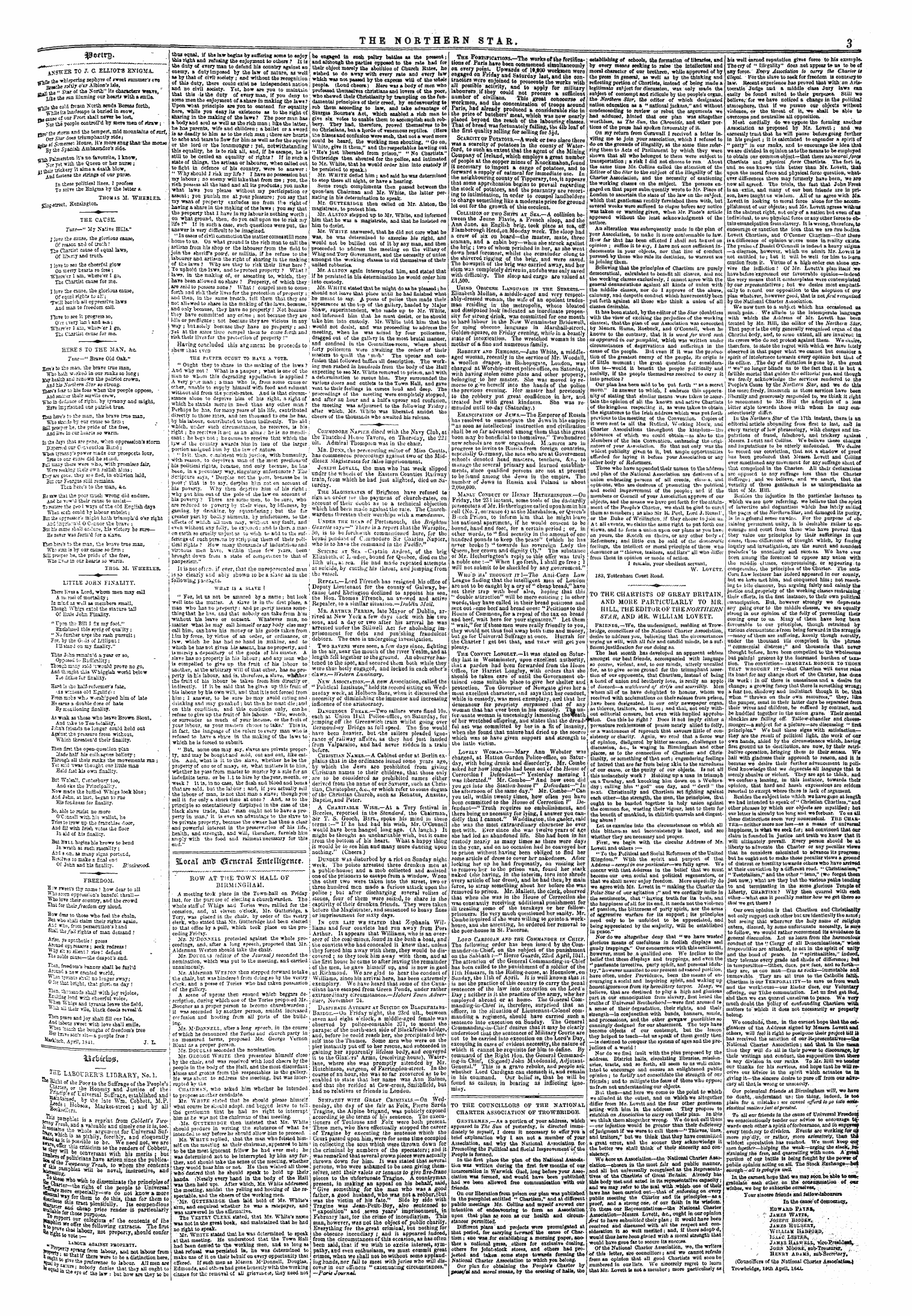 Northern Star (1837-1852): jS F Y, 3rd edition - Poeiro