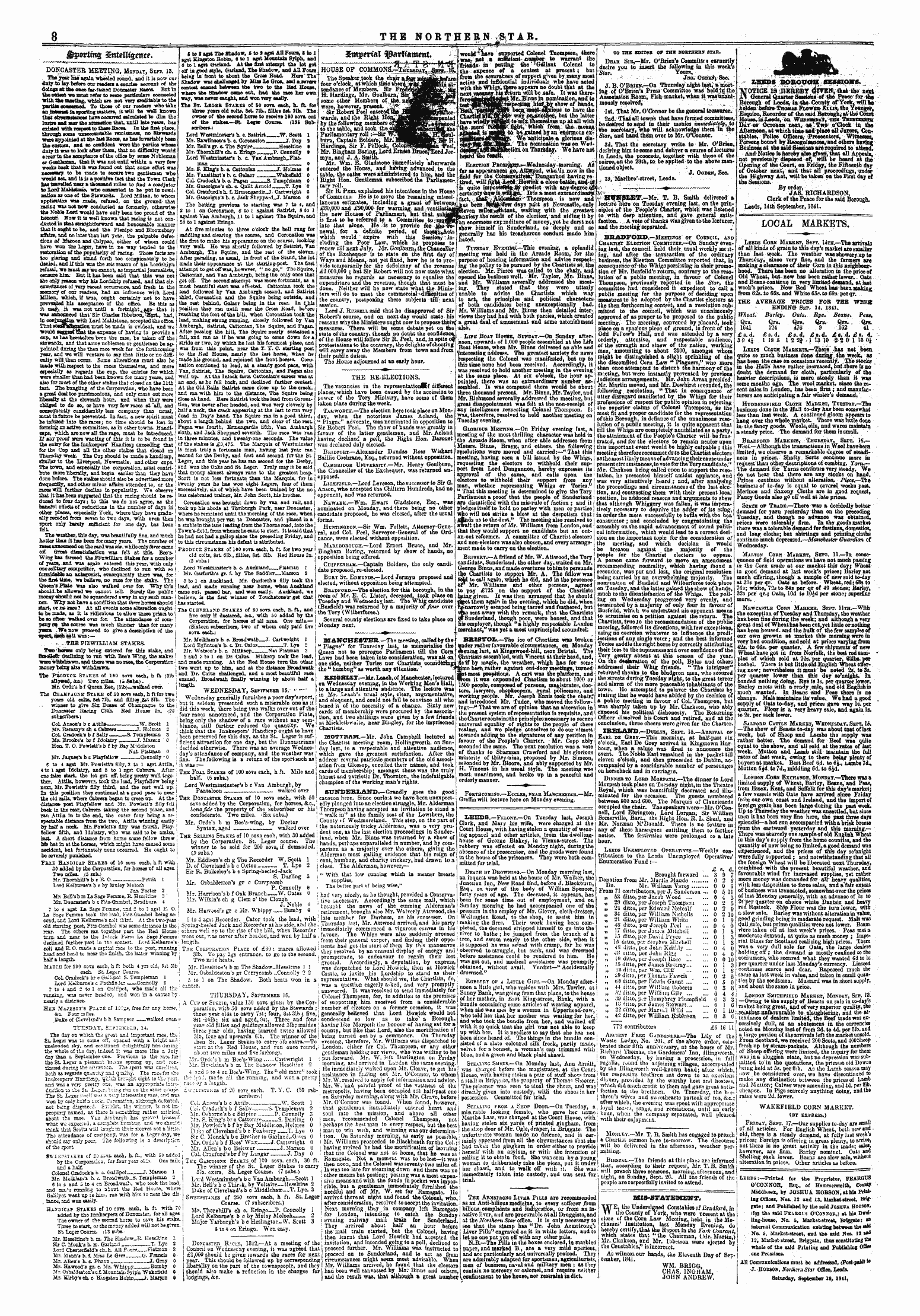 Northern Star (1837-1852): jS F Y, 3rd edition: 8