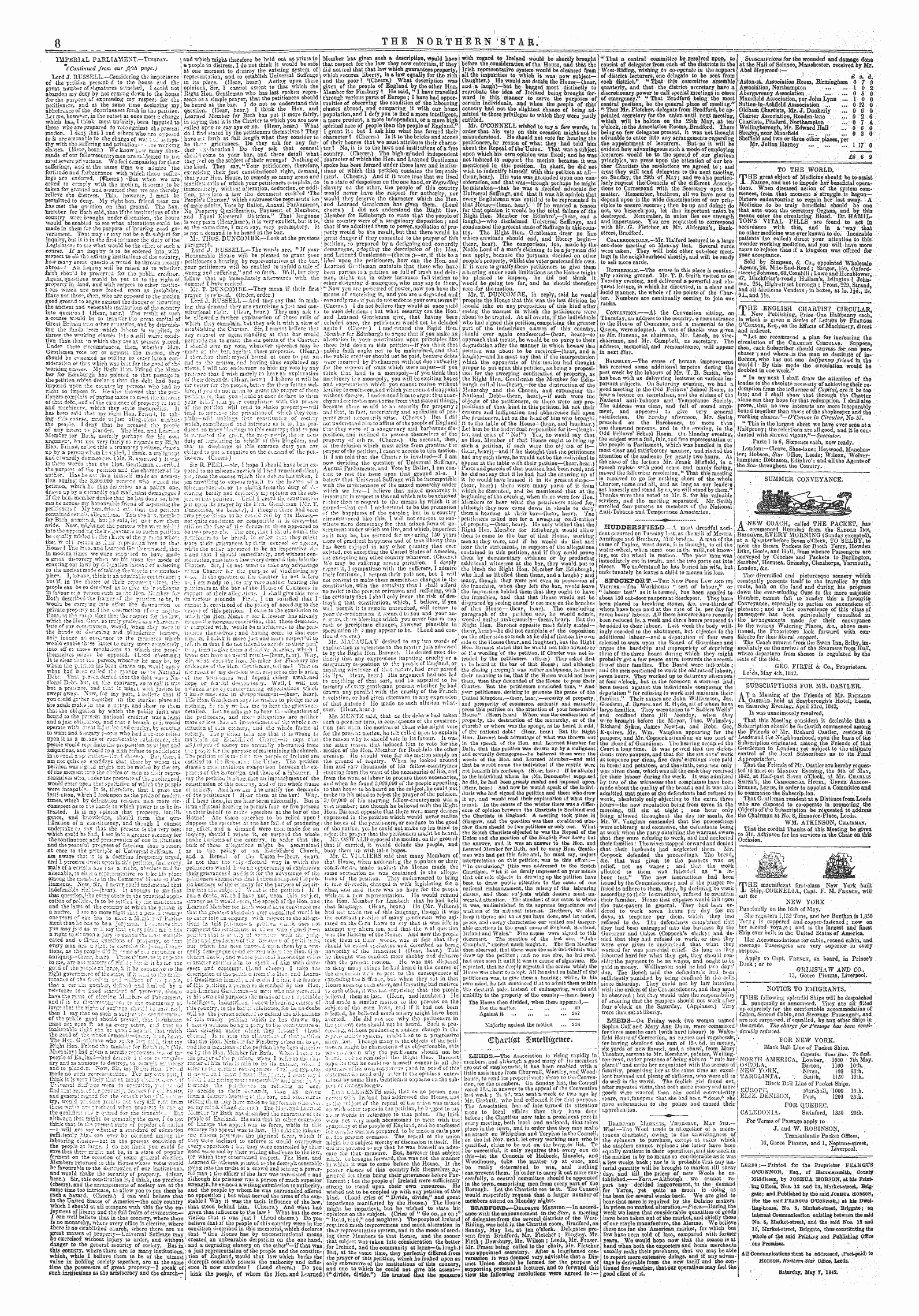 Northern Star (1837-1852): jS F Y, 3rd edition - Cfjavffct -Sttfentscuce.