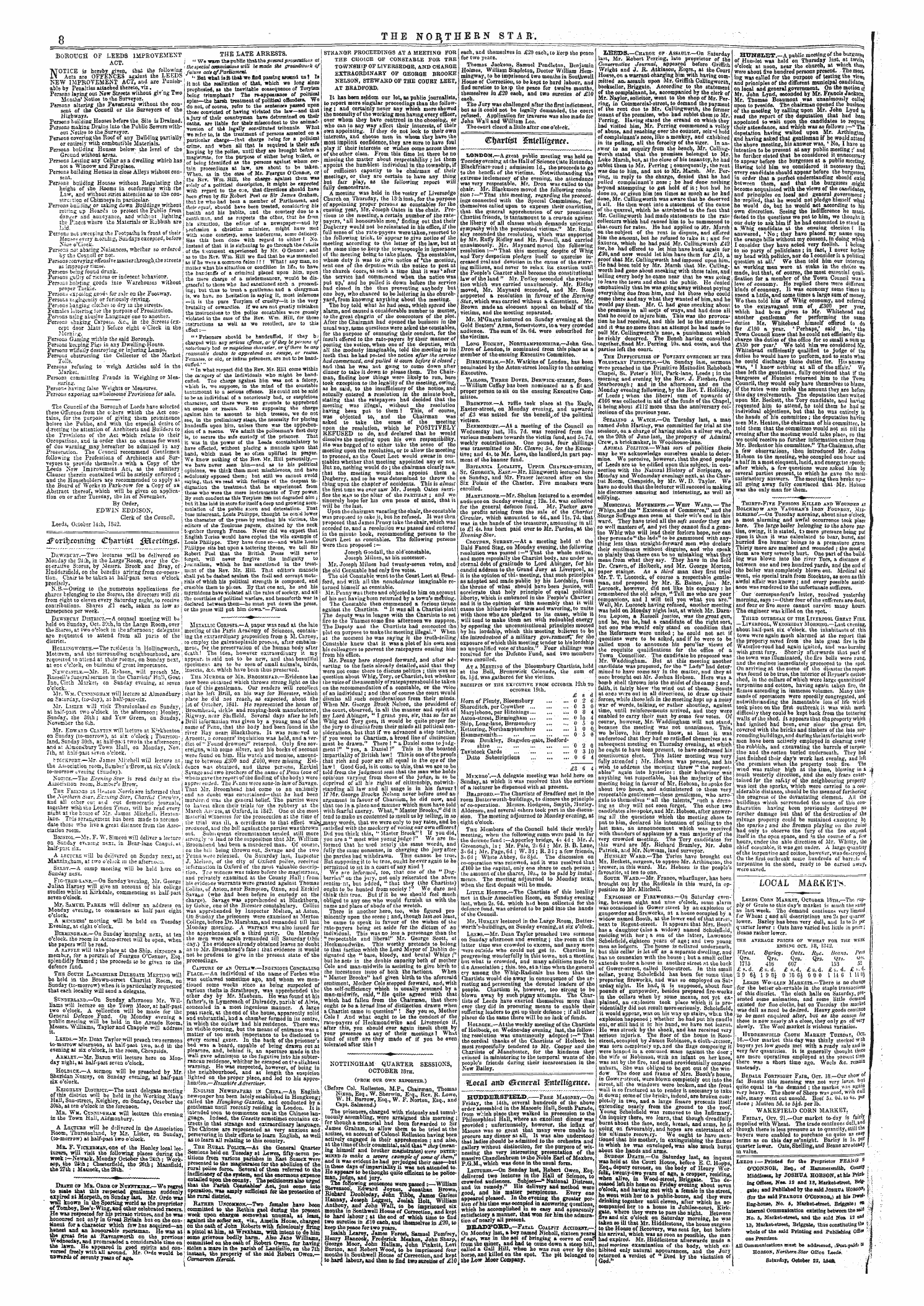 Northern Star (1837-1852): jS F Y, 3rd edition - Dfovittccminci Ci)Artt£T Ffieeun%&.