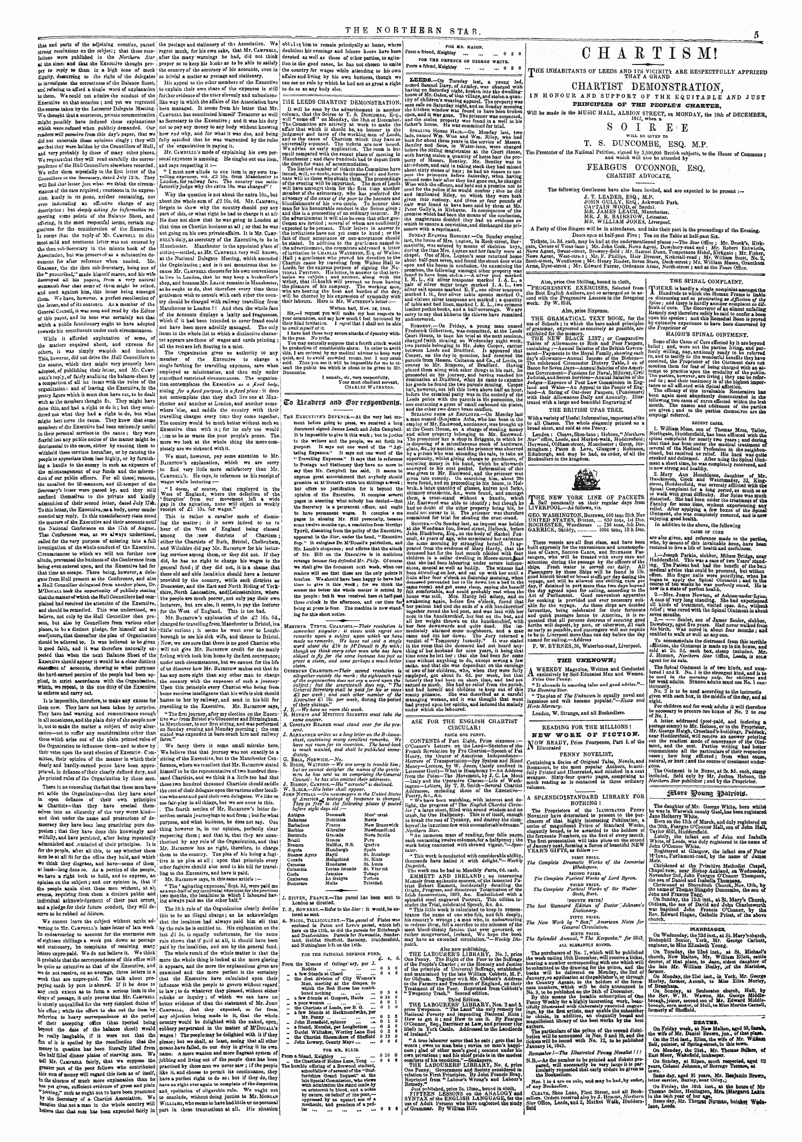 Northern Star (1837-1852): jS F Y, 3rd edition - The Leeds Chartist Demonstration.