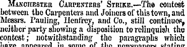 Manchester Carpenters' Strike.—The conte...