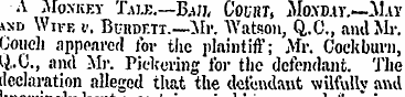 ¦A Monkey Tale.—Bail Court, JIoxd.it.—Ma...