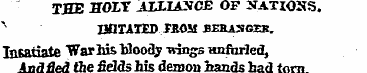 THE HOLT ALLIANCE OF NATIONS . IMITATED ...