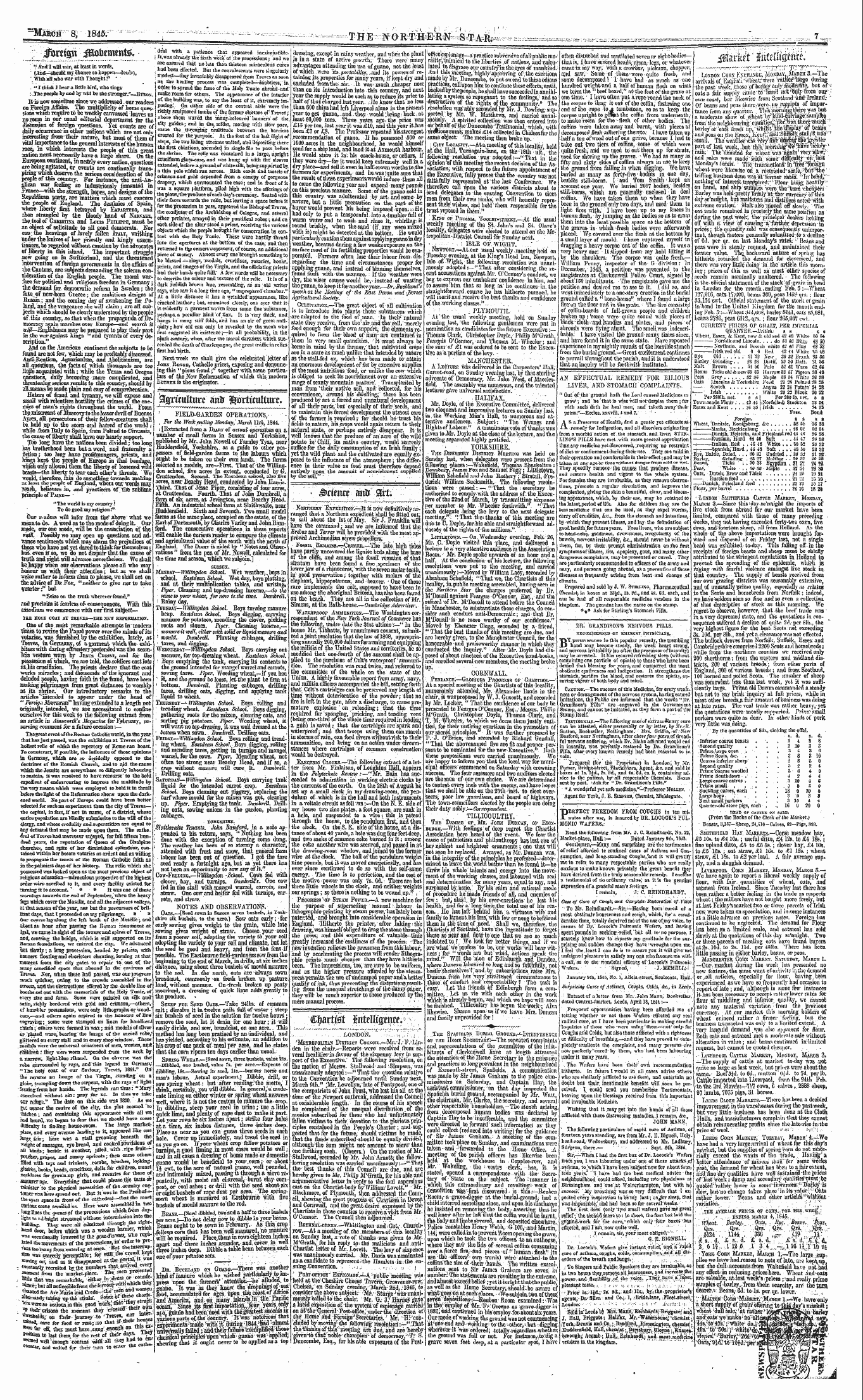 Northern Star (1837-1852): jS F Y, 3rd edition - March 8 3 L84o - ¦ — ; : '^''^ : -^~~ ^^...
