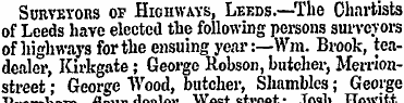SuRVEYons of Highways, Leeds.—The Charti...