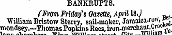 BANKRUPTS. / " .Front Friday's Gazette, ...