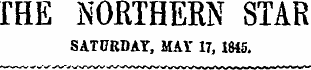 IHE NORTHERN STAR SATURDAY, MAY 17, 1M5.