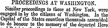 PROCEEDINGS AT WASHINGTON. Similar proce...