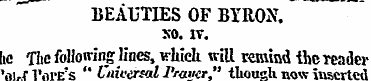 BEAUTIES OF BYRON, so. iv. lie The Mowin...