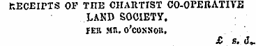 fcECEirTS OF TIIE CHARTIST CO-OPERATIVE ...