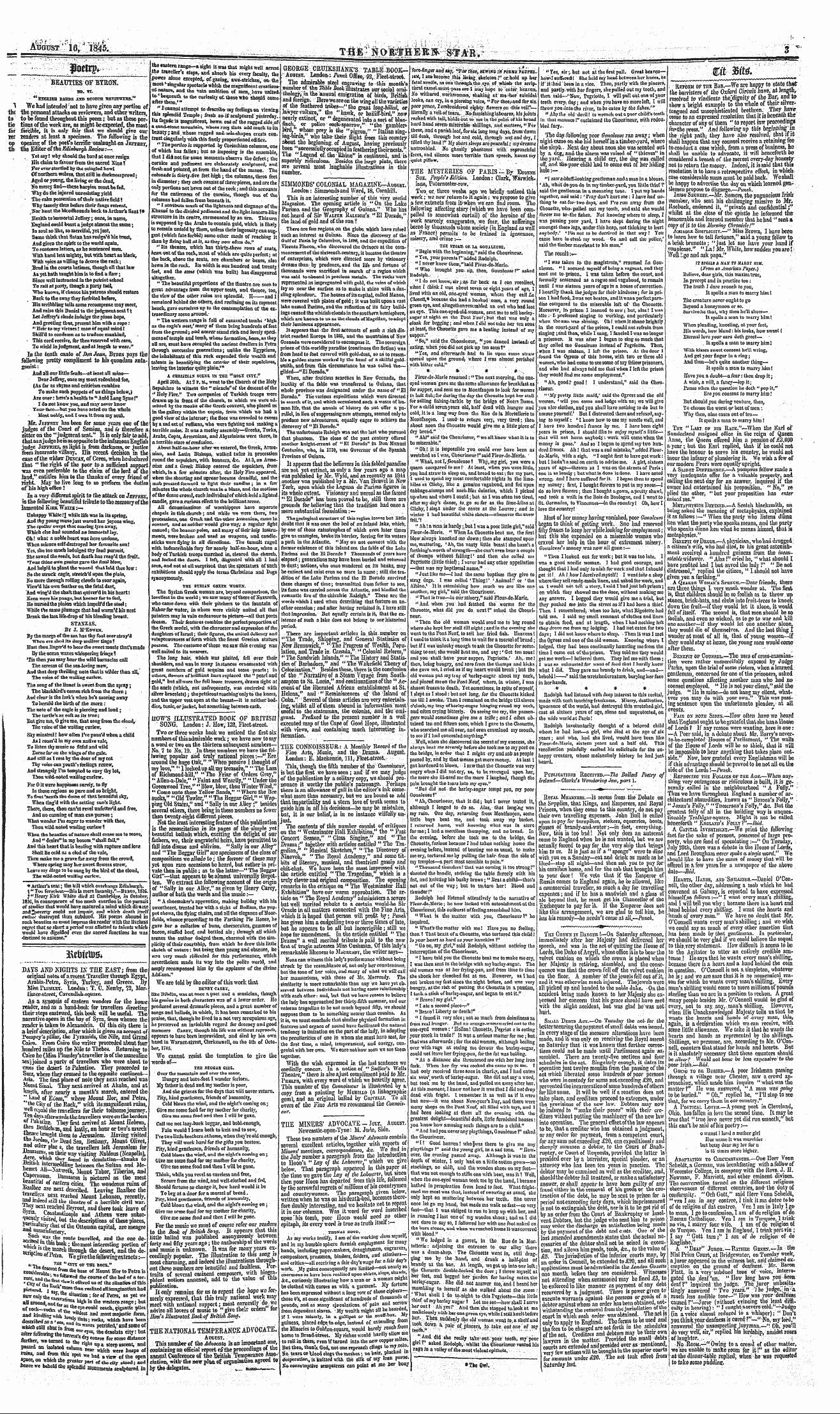 Northern Star (1837-1852): jS F Y, 3rd edition - The Miners' Advocate - July, August. New...