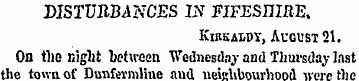 DISTURBANCES IN PIEBSHIBE. Kibsamy, Augu...
