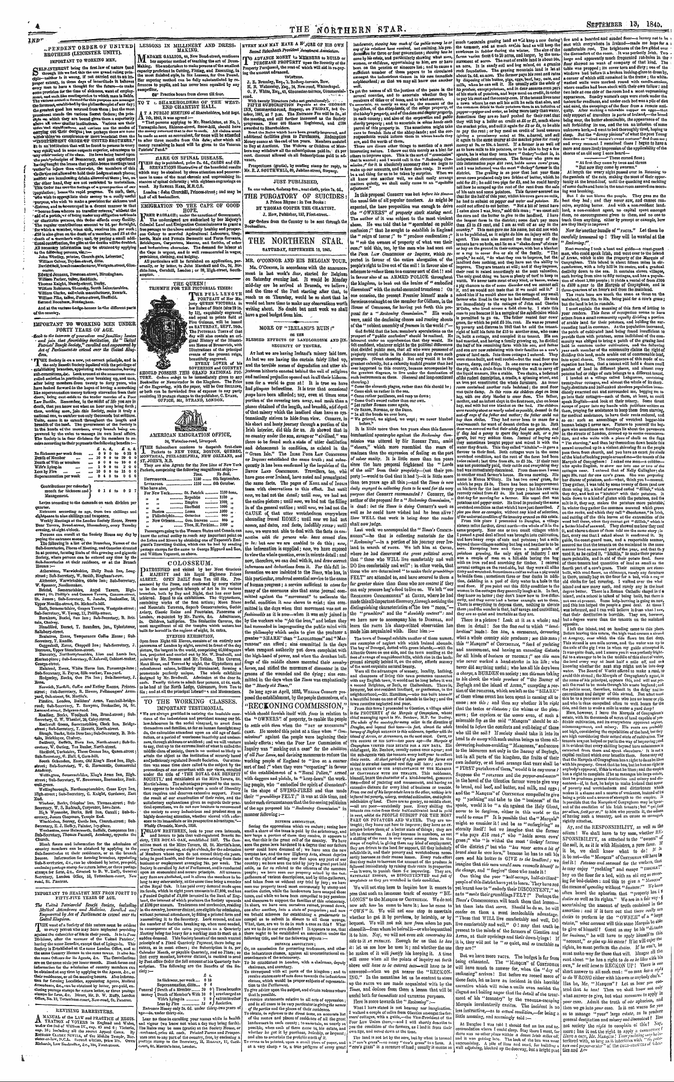 Northern Star (1837-1852): jS F Y, 3rd edition - The Northern Star Saturday, September 13,1845.