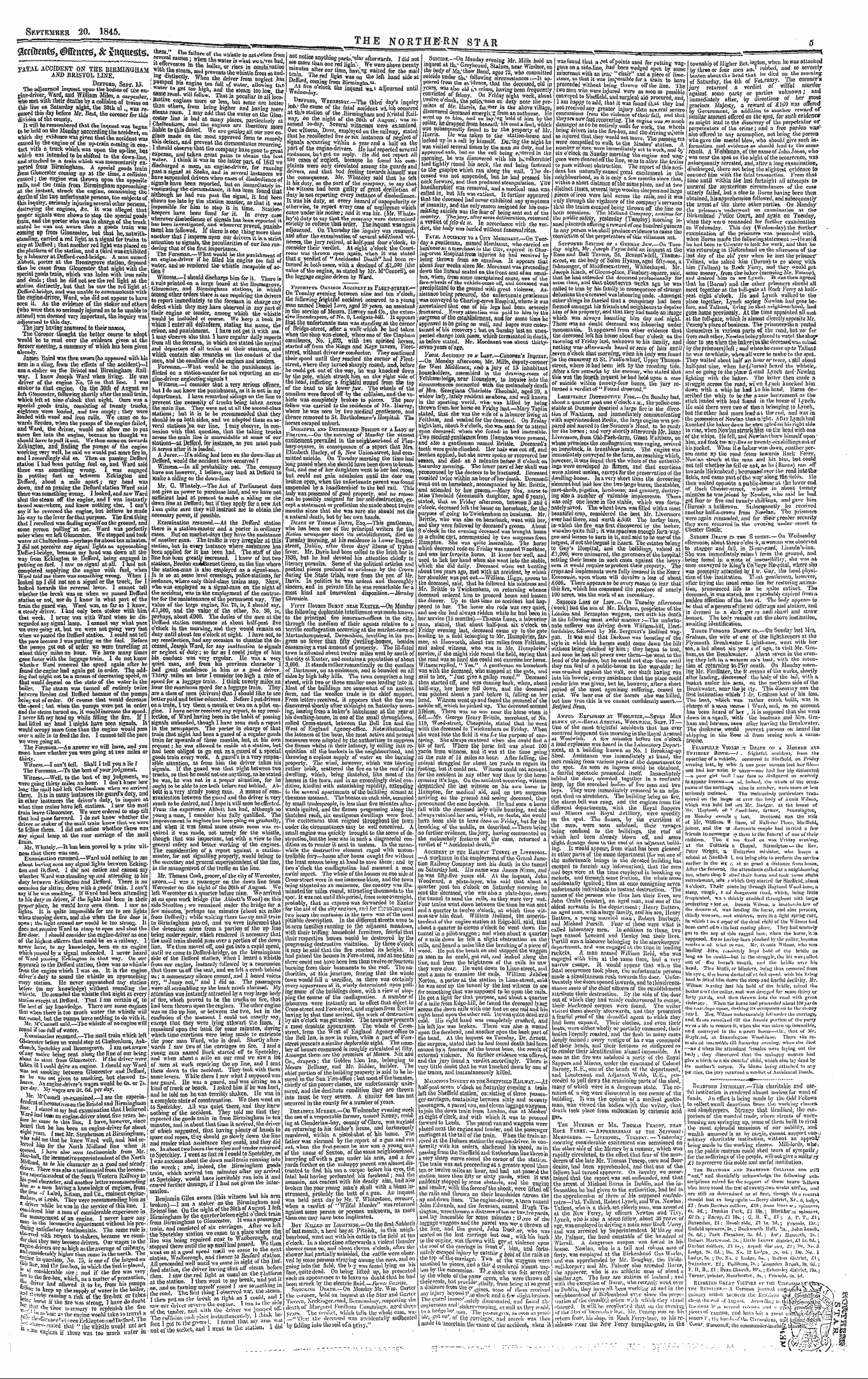 Northern Star (1837-1852): jS F Y, 3rd edition - ^N*Rayeti--V. Vri, Oui1cvs^-_Isji^ , Iin...