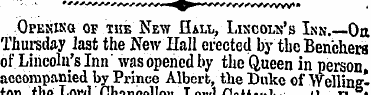Opening of the New Hall, Lincoln's Ins.—...