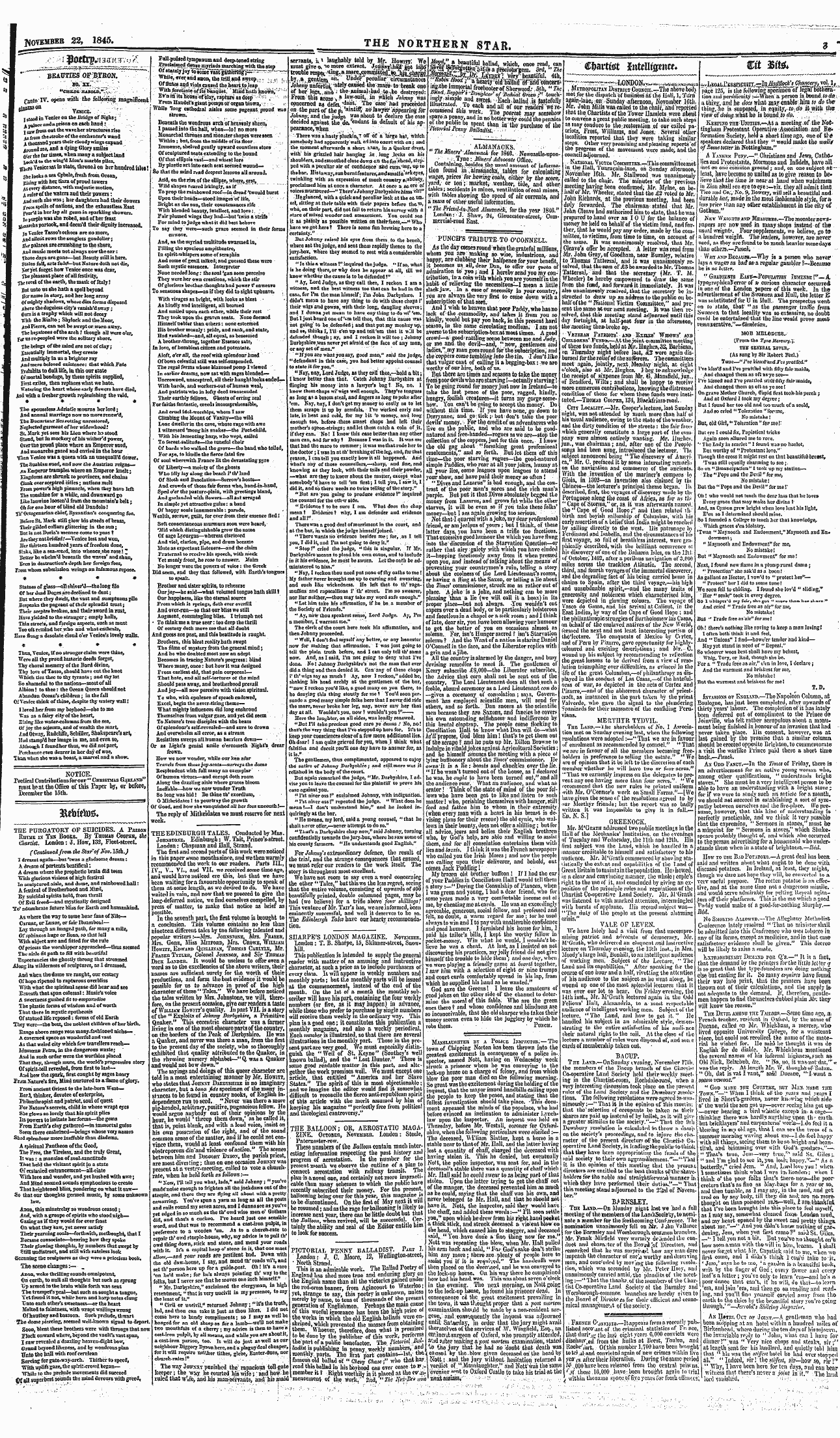 Northern Star (1837-1852): jS F Y, 3rd edition - Tit M&