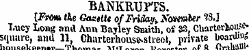 BANKRUPTS. [From tke Gazette of Friday* ...