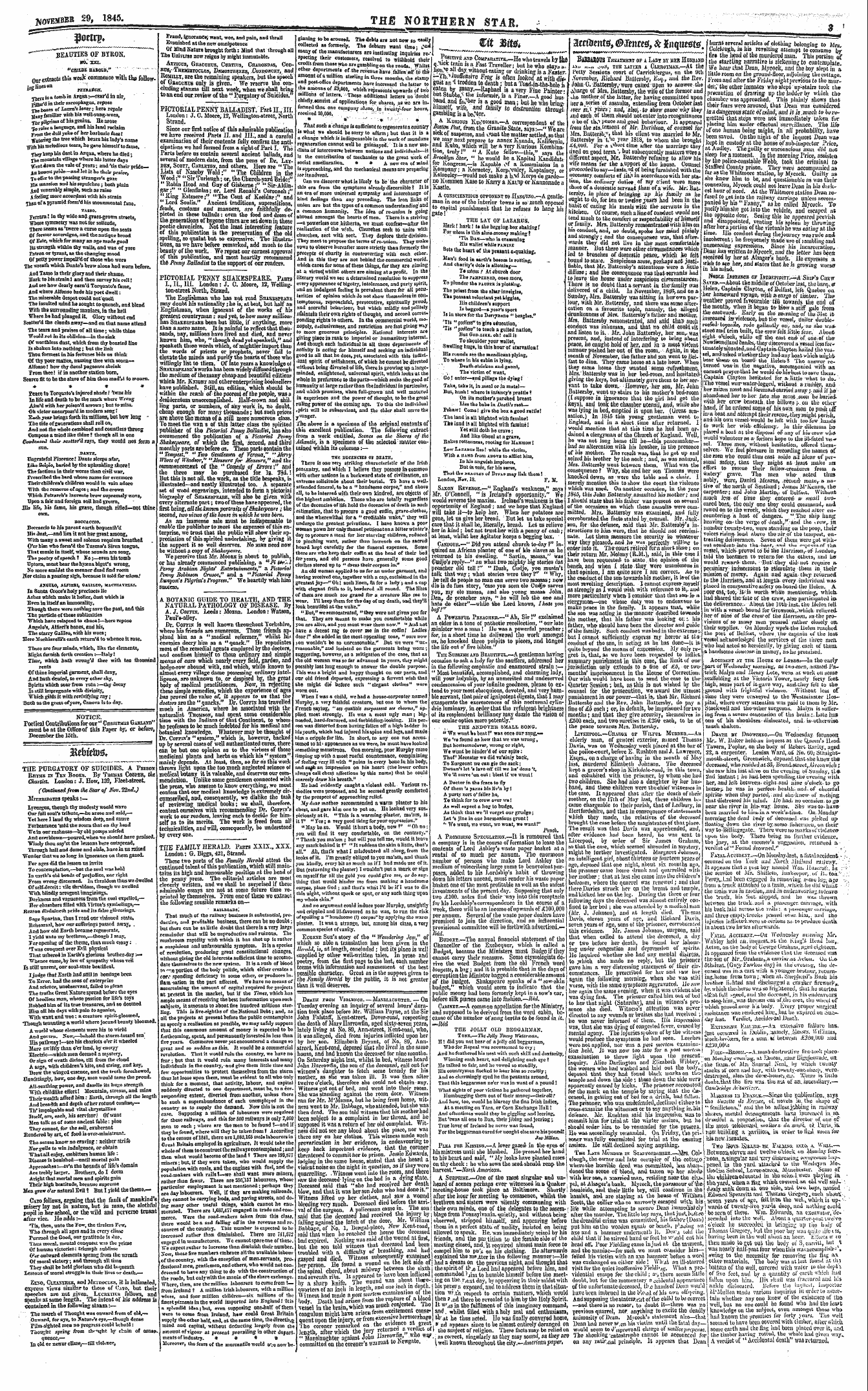 Northern Star (1837-1852): jS F Y, 3rd edition - € It Mt&