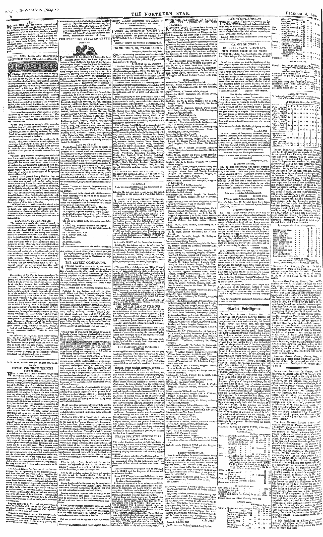 Northern Star (1837-1852): jS F Y, 3rd edition - Jjosdojj Smitiifielo Cattle Maniiet, Mo....