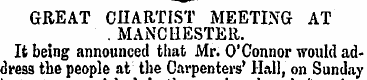 GREAT CHARTIST MEETING AT. MANCHESTER. I...