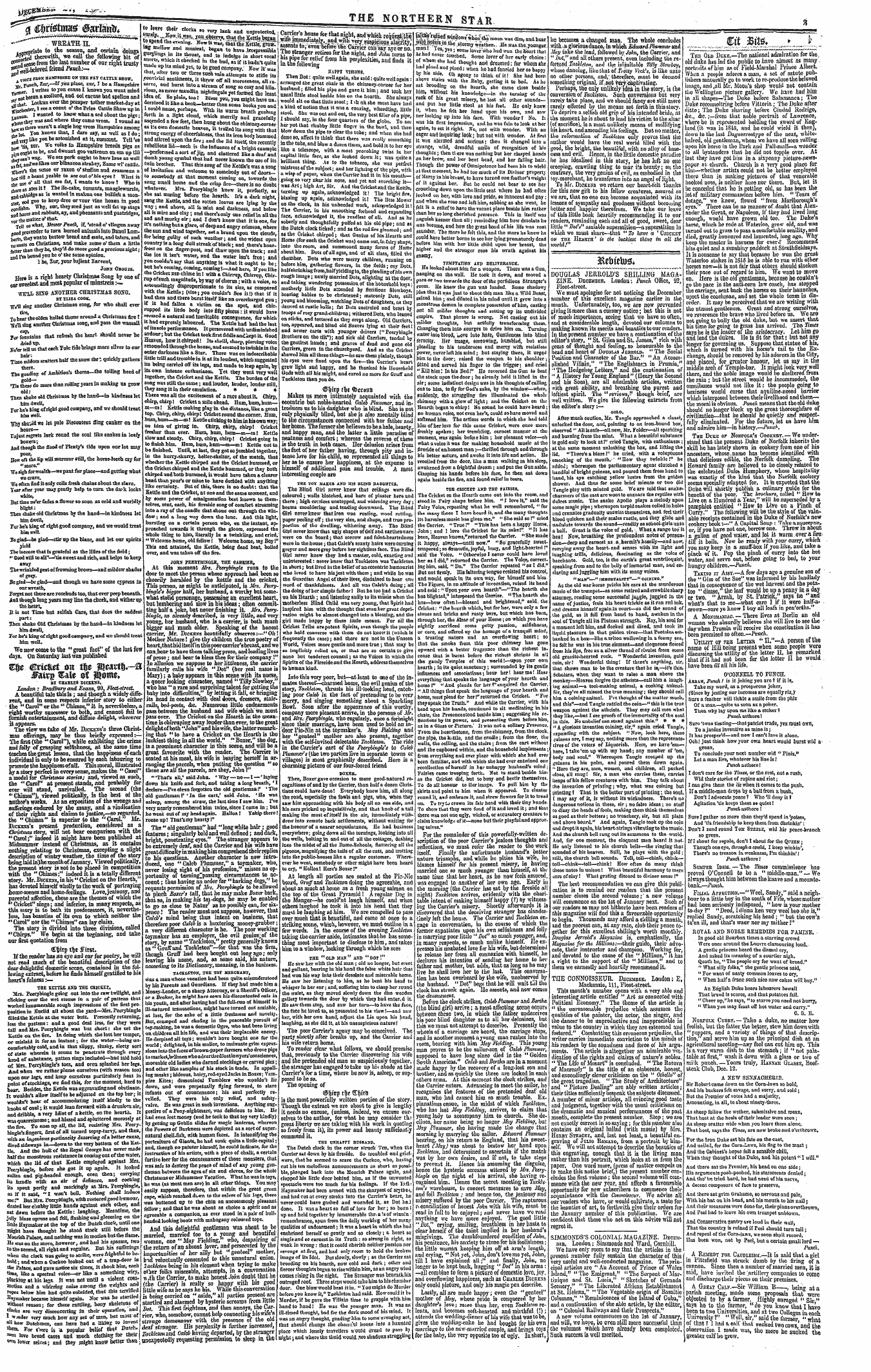 Northern Star (1837-1852): jS F Y, 3rd edition - ' " Ctock Titscsmi**'*'' • —'«'» I. ^R-....