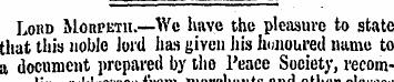 Lord Morpeth.—We have the pleasure to st...
