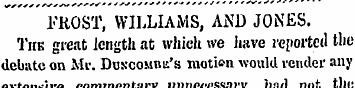 FROST, WILLIAMS, AND JONES. The great le...