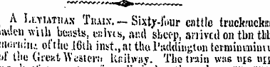 A I.i.viA*nu.\ Thais.—Sixty-four cattle ...