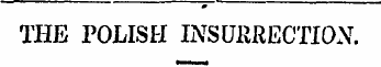 THE POLISH INSURRECTION.