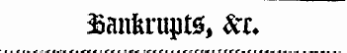 Bankrupts, to