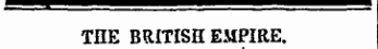 THE BRITISH EMPIRE.