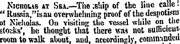 NicnoiiB at Sea.—The ;ship of the line c...