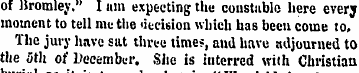 of Bromley." I am expecting the constabl...