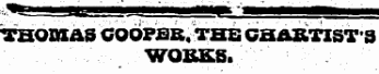 „*!K—p—¦——t --mmmtt mmkmmmamm Taonxas cooper,ths ca&KTisT-a WORKS.