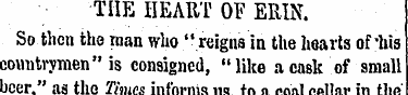 THE HEART OF ERIN. So then the man who "...