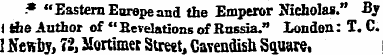 * "Eastern Europe and the Emperor Nichol...