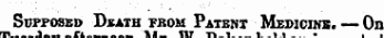 aireruuuu iir Supposed Dsaib tbom Patent Medicinb. — On m J— _ri »«_ to t»_i L.u - • .