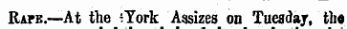 Rate.—At the 'York Assizes on Tuesday, tha