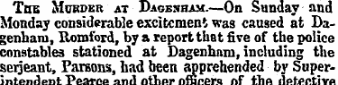 The Murder at Dagesham.—On Sunday and Mo...