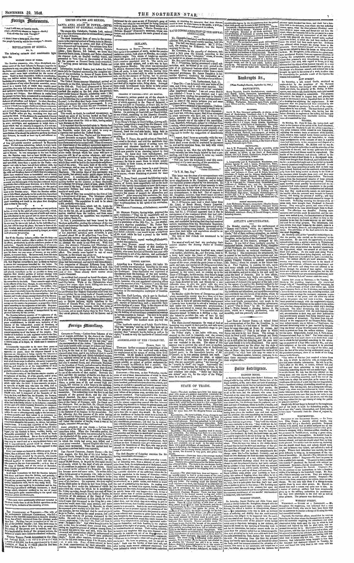 Northern Star (1837-1852): jS F Y, 3rd edition - Last Days Of Eobekt Burns.—A Valued Frie...