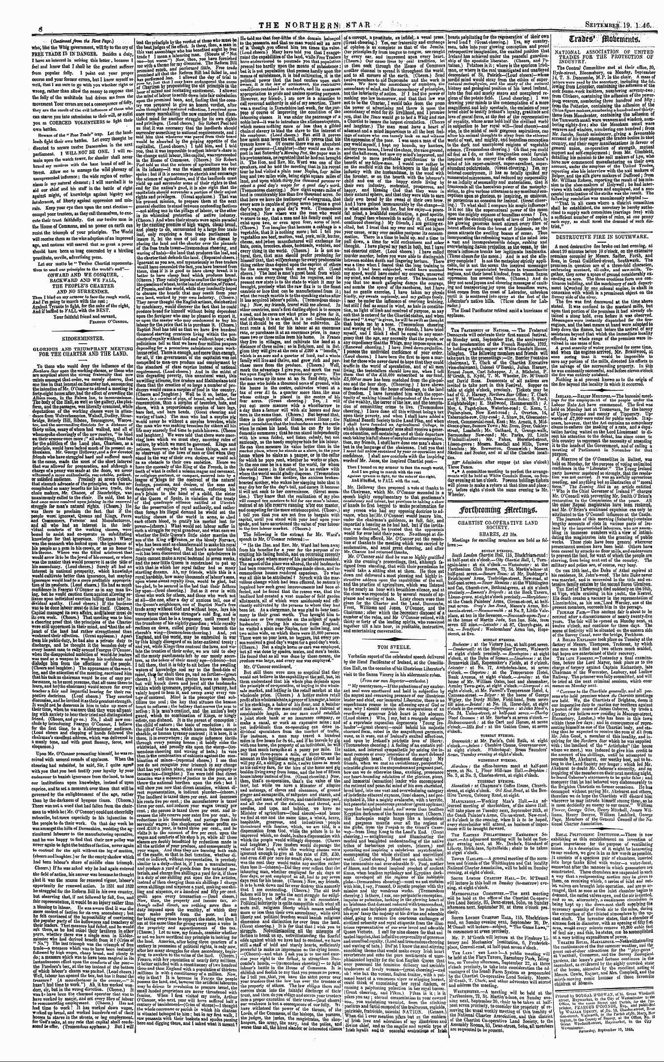 Northern Star (1837-1852): jS F Y, 3rd edition - Chartist Co-Operative Land Society. Shar...