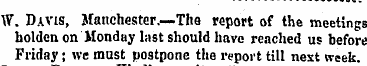 \Y. Davis, Manchester .—The report of th...